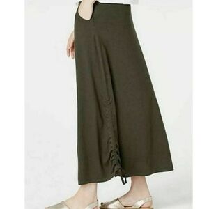 Pure Jill Black Side-Tie Knit Skirt EUC